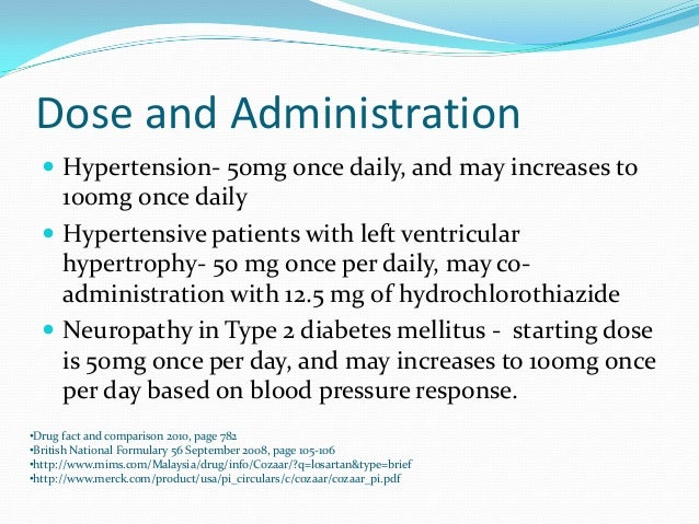 Losartan Potassium Doses